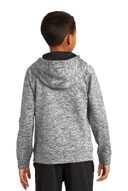Sport-Tek ®  Youth PosiCharge ®  Electric Heather Fleece Hooded Pullover. YST225