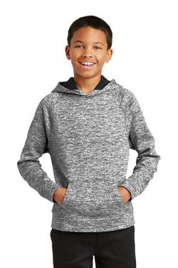 Sport-Tek ® Youth PosiCharge ® Electric Heather Fleece Hooded Pullover. YST225 Sport-Tek ® Youth PosiCharge ® Electric Heather Fleece Hooded Pullover. YST225