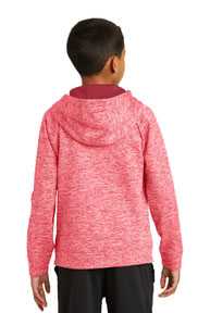 Sport-Tek ®  Youth PosiCharge ®  Electric Heather Fleece Hooded Pullover. YST225