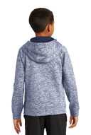Sport-Tek ®  Youth PosiCharge ®  Electric Heather Fleece Hooded Pullover. YST225