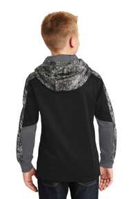 Sport-Tek ®  Youth Sport-Wick ®  Mineral Freeze Fleece Colorblock Hooded Pullover. YST231