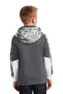 Sport-Tek ®  Youth Sport-Wick ®  Mineral Freeze Fleece Colorblock Hooded Pullover. YST231