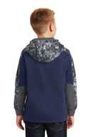 Sport-Tek ®  Youth Sport-Wick ®  Mineral Freeze Fleece Colorblock Hooded Pullover. YST231