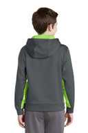 Sport-Tek ®  Youth Sport-Wick ®  Fleece Colorblock Hooded Pullover.  YST235