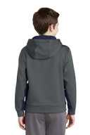 Sport-Tek ®  Youth Sport-Wick ®  Fleece Colorblock Hooded Pullover.  YST235