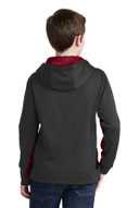Sport-Tek ®  Youth Sport-Wick ®  CamoHex Fleece Colorblock Hooded Pullover.  YST239