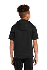 Sport-Tek  ®  Youth Sport-Wick  ®  Fleece Short Sleeve Hooded Pullover. YST251