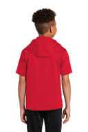 Sport-Tek  ®  Youth Sport-Wick  ®  Fleece Short Sleeve Hooded Pullover. YST251