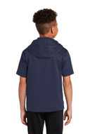 Sport-Tek  ®  Youth Sport-Wick  ®  Fleece Short Sleeve Hooded Pullover. YST251