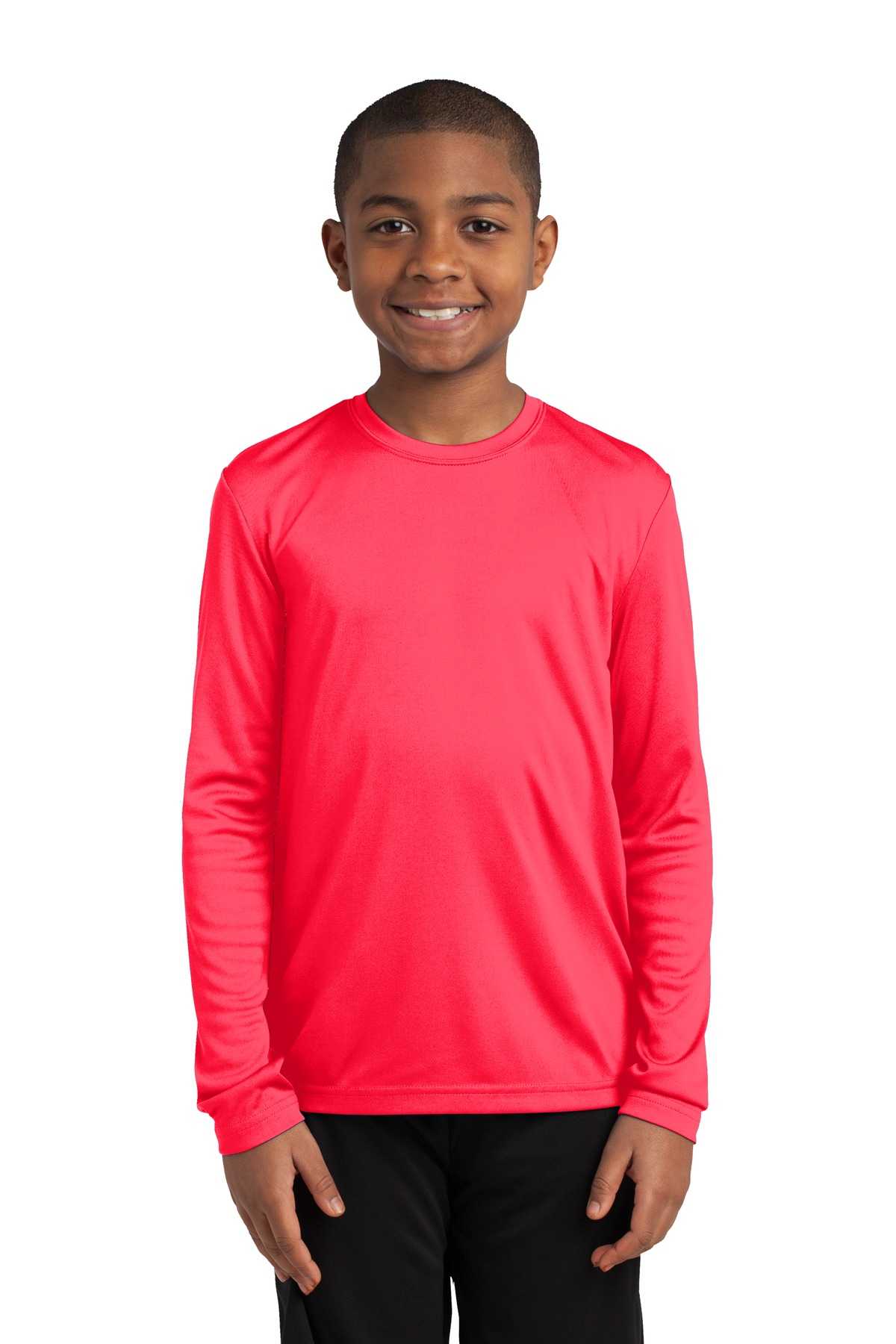 Sport-Tek ®  Youth Long Sleeve PosiCharge ®  Competitor™ Tee. YST350LS