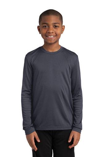 Sport-Tek ®  Youth Long Sleeve PosiCharge ®  Competitor™ Tee. YST350LS