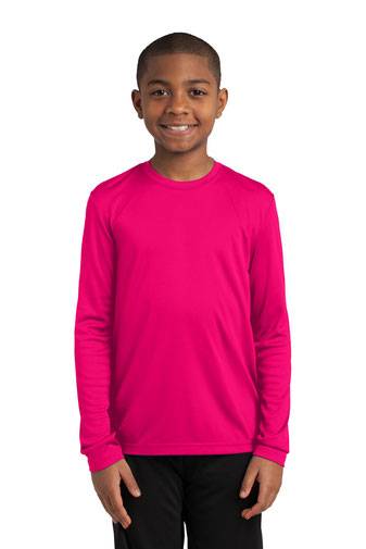 Sport-Tek ®  Youth Long Sleeve PosiCharge ®  Competitor™ Tee. YST350LS