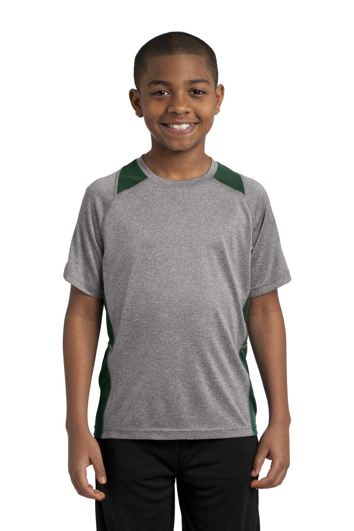 Sport-Tek ®  Youth Heather Colorblock Contender ™  Tee. YST361