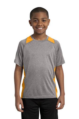 Sport-Tek ®  Youth Heather Colorblock Contender ™  Tee. YST361