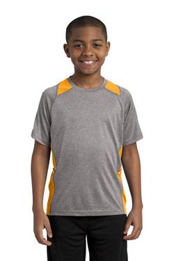 Sport-Tek ® Youth Heather Colorblock Contender ™ Tee. YST361 Sport-Tek ® Youth Heather Colorblock Contender ™ Tee. YST361