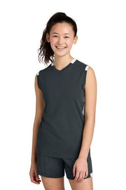 Sport-Tek ® Youth Club Sleeveless V-Neck YST441 Sport-Tek ® Youth Club Sleeveless V-Neck YST441