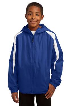 Sport-Tek ® Youth Fleece-Lined Colorblock Jacket. YST81 Sport-Tek ® Youth Fleece-Lined Colorblock Jacket. YST81