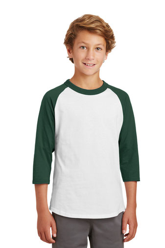 Sport-Tek &#174;  Youth Colorblock Raglan Jersey.  YT200