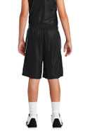 Sport-Tek ®  Youth PosiCharge ®  Mesh Reversible Spliced Short. YT565