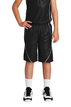 Sport-Tek ® Youth PosiCharge ® Mesh Reversible Spliced Short. YT565 Sport-Tek ® Youth PosiCharge ® Mesh Reversible Spliced Short. YT565