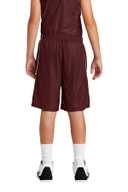 Sport-Tek ®  Youth PosiCharge ®  Mesh Reversible Spliced Short. YT565