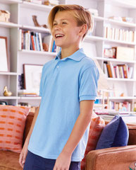 Hanes Youth Ecosmart® Jersey Polo 054Y
