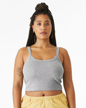 BELLA + CANVAS Women's Micro Rib Spaghetti Strap Tank 1012C
