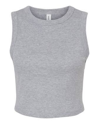 BELLA + CANVAS Women's Micro Rib Muscle Crop Tank 1013C