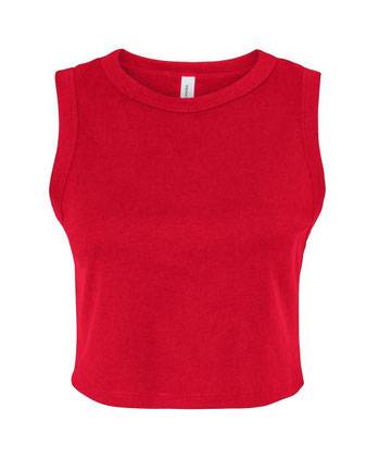 BELLA + CANVAS Women's Micro Rib Muscle Crop Tank 1013C