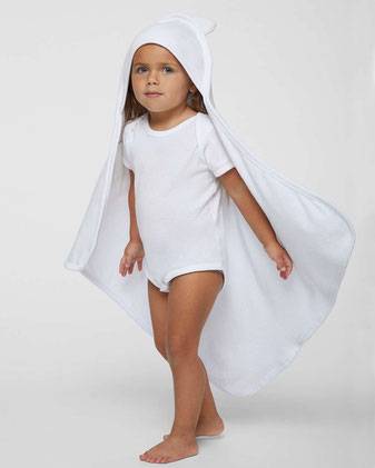 Rabbit Skins Terry Cloth Hooded Towel with Ears 1013L