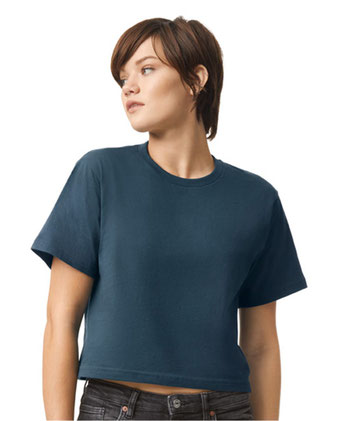 American Apparel Women's Fine Jersey Boxy Tee 102A
