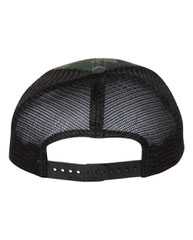 Garment Washed Printed Trucker Cap