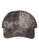 Garment Washed Printed Trucker Cap