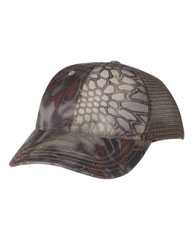 Garment Washed Printed Trucker Cap