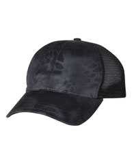 Garment Washed Printed Trucker Cap