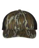 Garment Washed Printed Trucker Cap