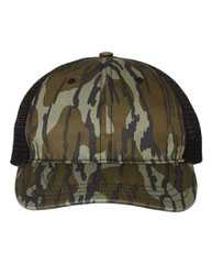 Garment Washed Printed Trucker Cap