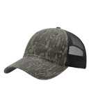 Garment Washed Printed Trucker Cap