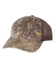 Garment Washed Printed Trucker Cap