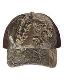 Garment Washed Printed Trucker Cap