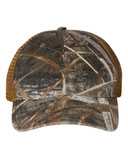 Garment Washed Printed Trucker Cap