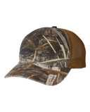 Garment Washed Printed Trucker Cap