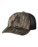 Garment Washed Printed Trucker Cap