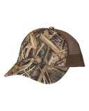 Garment Washed Printed Trucker Cap