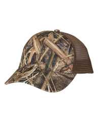Garment Washed Printed Trucker Cap