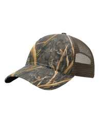 Garment Washed Printed Trucker Cap