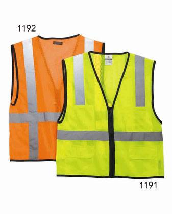 Kishigo Economy Mesh 6-Pocket Vest 1191-1192