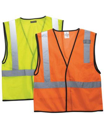 Kishigo Economy Single Pocket Hook-and-Loop Mesh Vest 1193-1194
