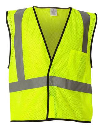 Kishigo Economy Single Pocket Hook-and-Loop Mesh Vest 1193-1194