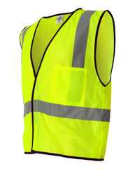 Economy Single Pocket Hook-and-Loop Mesh Vest